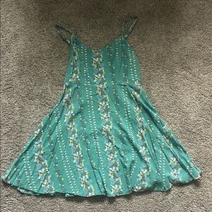 Old Navy Teal Smocked Dress